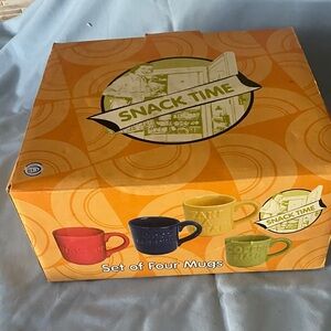Snack Time Set of Four Mugs